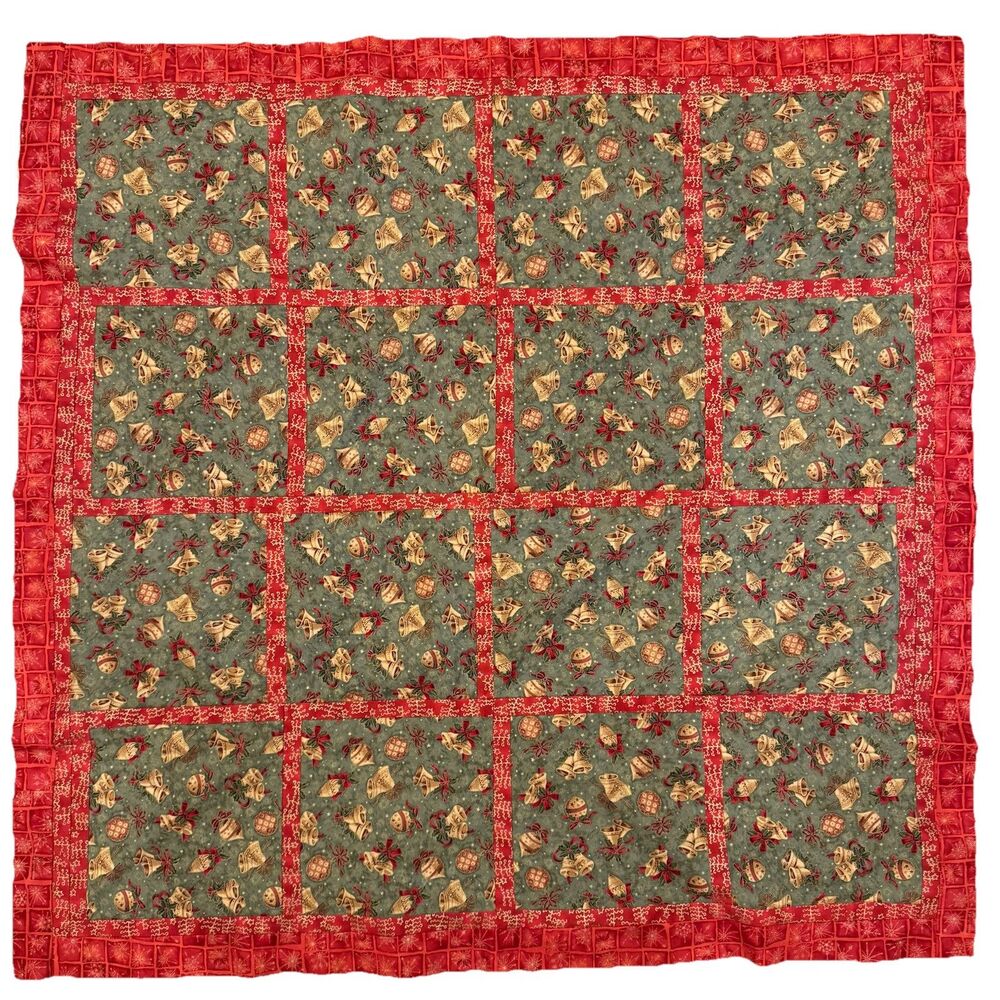 Xmas Quilt Topper & Remnant "A Christmas Affair"  Woodrow Studio 50"x 48.5”